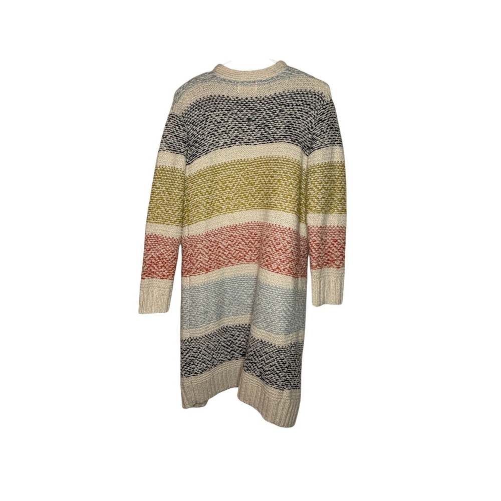 Universal Thread Women XS Longline Striped Open Front Cozy Knit Cardigan Sweater - Picture 2 of 6